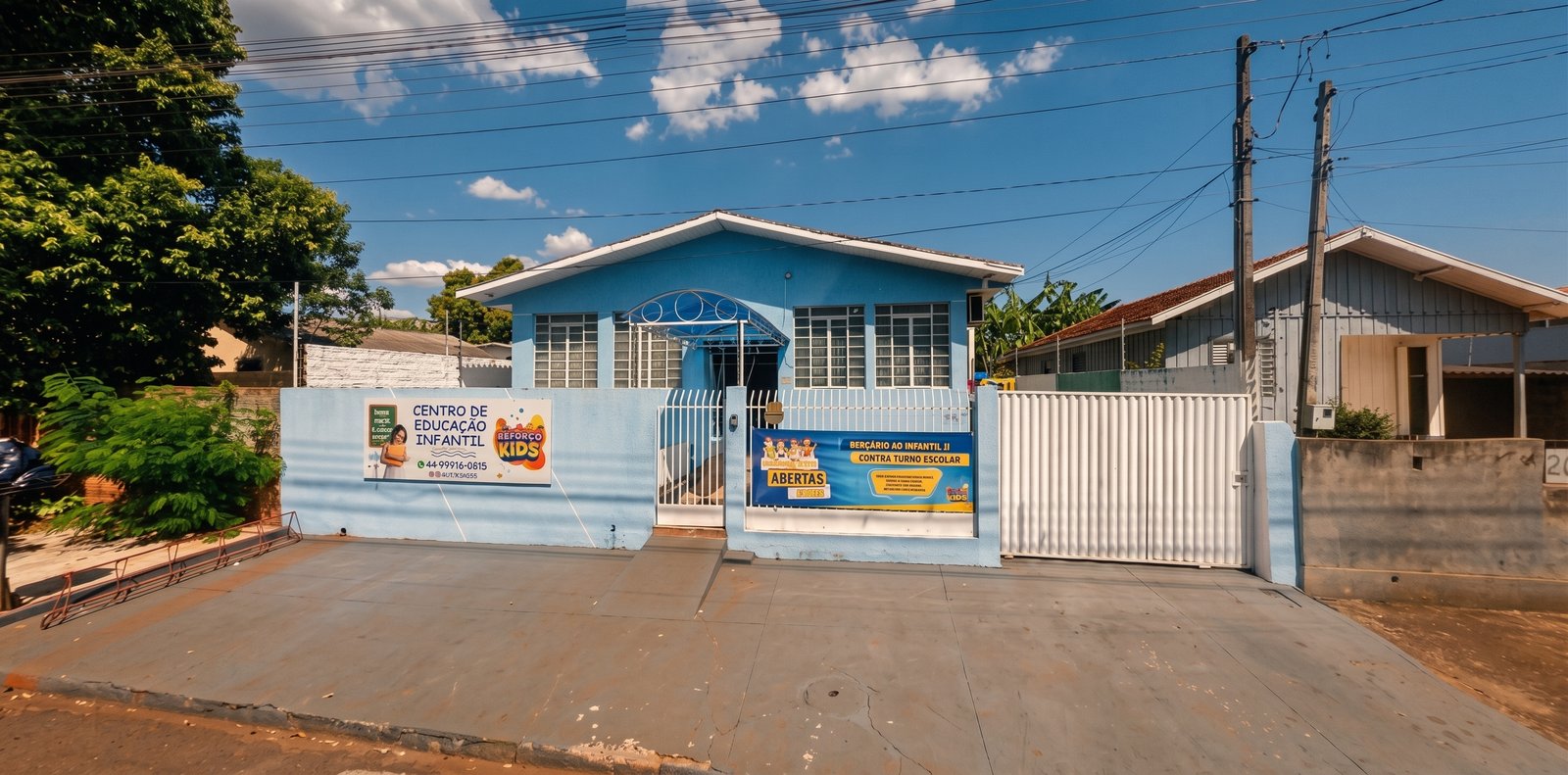 Fachada do CEI Mundo Kids